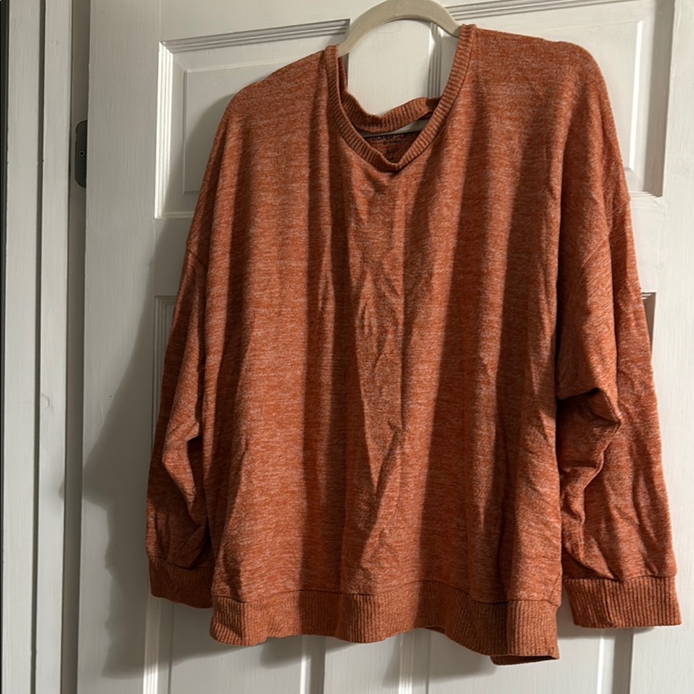 Cozy very light weight spring, summer Orange Sleep Sweater Torrid 3x